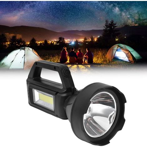 Lampe torche LED portable, projecteur portable, lampe de travail portable, projecteur d'extérieur rechargeable par USB, lampe de camping, lampe de travail (1/5)