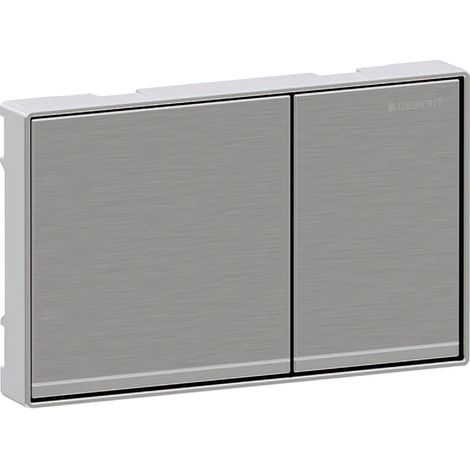 Geberit Omega60 Placa de accionamiento, para doble descarga, (1/2)