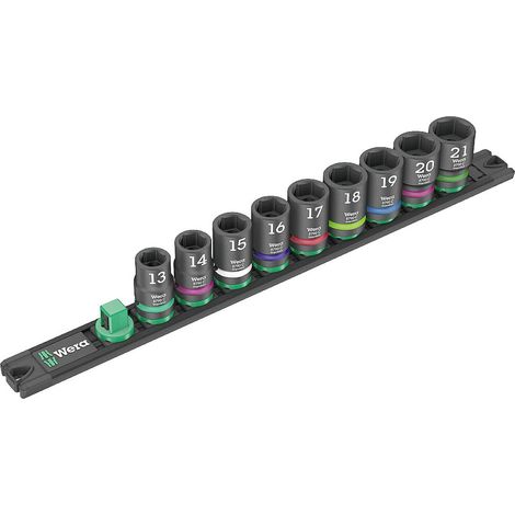 Wera C Impaktor Jeu de clés à douille en pouces 1/2 9 pièces 05005490001 (1/5)