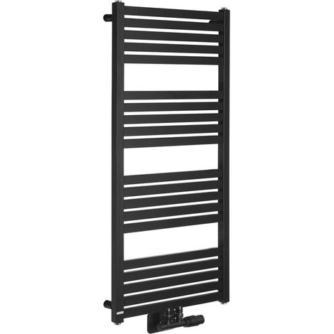 Bruckner Grunt - Heizkörper 105x50 cm, Mittelanschluss, schwarz matt 600.121.6 (1/5)