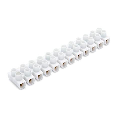 Velamp Mammut MG303 Barretta di 12 Morsetti elettrici (Tbs-3A-4 mm2), Certificazione NF, in PP, Bianco (1/4)