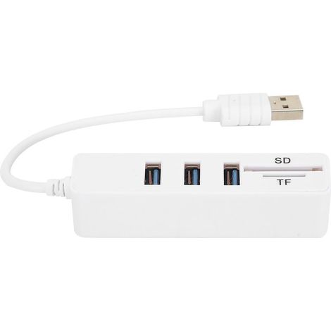 Hub USB 3.0 avec Lecteur de Cartes Mémoire - Transfert Rapide pour PC et Ordinateur Portable (1/5)