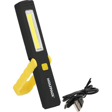 Linterna LED Multifunción Tipo Boligrafo Recargable (900 mAh) 200 Lumenes Con Iman, Gancho y Soporte Ajustable. (1/5)