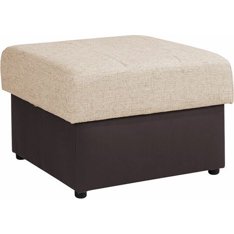 Pouf Tolveli 100 , 42x70x70cm, Diamètre: 0, Faux cuir + Tapisserie, Pieds: Plastique, 0, Boîte de rangement (1/4)