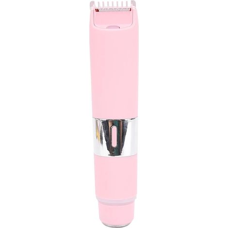 Tondeuse électrique 2 en 1 pour le corps, étanche IPX7, pour femmes, idéale pour le maillot, les jambes et les aisselles. Rechargeable, rose. (1/5)