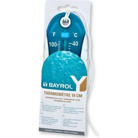 Bayrol Pool Thermometer 18 cm mit Temperatur Anzeige