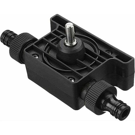Pompe portable pour perceuse électrique - Pompe à haut débit - La pompe est livrée de série avec deux connecteurs pour mandrins de perceuse. (1/4)