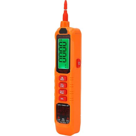 Multimètre Numérique de Type Stylo, Stylo Testeur de Tension Ac/Dc 6000 Points avec Ncv, Lampe Torche et Écran Lcd Clair, pour les Familles, les Écoles, les Usines (1/5)