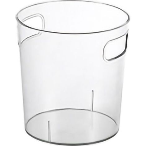 Poubelle Transparente En Pet Avec Poignées Pour Cuisine Salle De Bain Bureau Salon Chambre - 1 Pièce