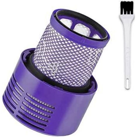 Filtre Lavable pour Aspirateur Dyson Série V10 SV12 avec Brosse de Nettoyage - Filtre de Rechange