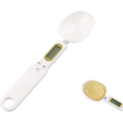 Balanza de cocina electrónica, Rango de pesaje: 500 gramos (0,1 gramos), Modelo C52, color blanco (1/5)