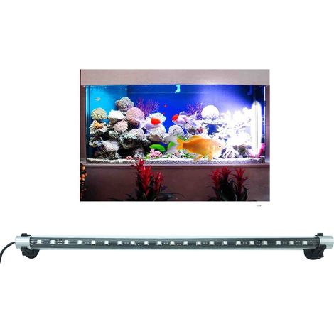 LAMPADA ACQUARIO IMMERSIONE DECORATIVA T4 LED RGB TELECOMANDO 25CM 1.5W VENTOSE (1/5)
