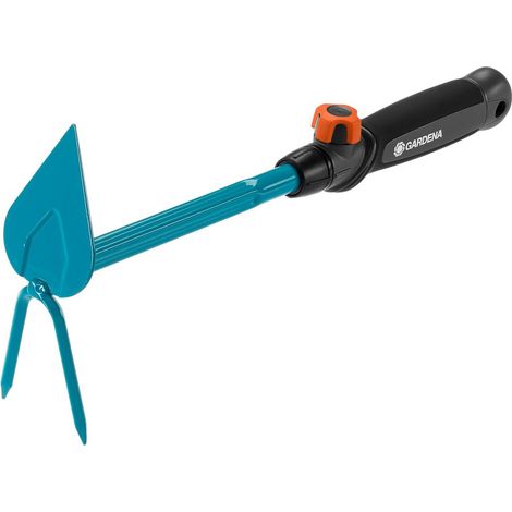 GARDENA Serfouette à fleurs combisystem. Langue et fourche à 2 dents. Largeur 6 cm. (8911-20)
