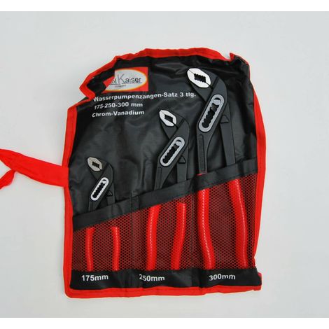 TRIS PINZE POLIGRIP PAPPAGALLO 3 PZ GERMANY 175 250 300 MM PINZA ASTUCCIO 494