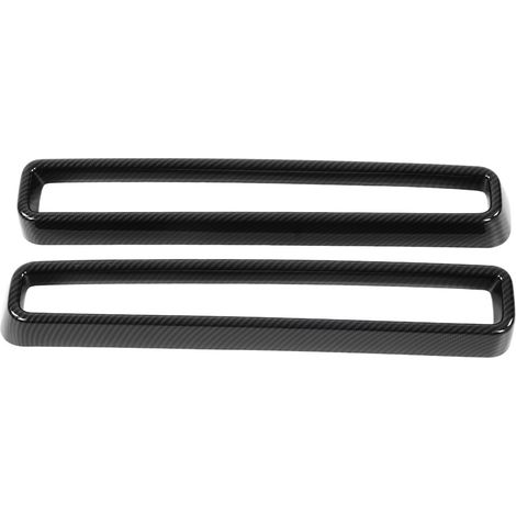 Frontgrill-Zierblenden für Dodge Challenger Modelle der Baujahre 2015-2021 (2er-Pack), ABS-Kohlefaser-Optik.