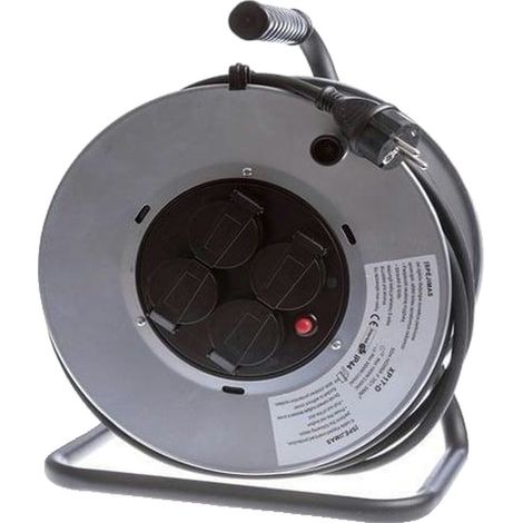 brennenstuhl EXTEND XP17-D Alargador eléctrico 50 metros negro