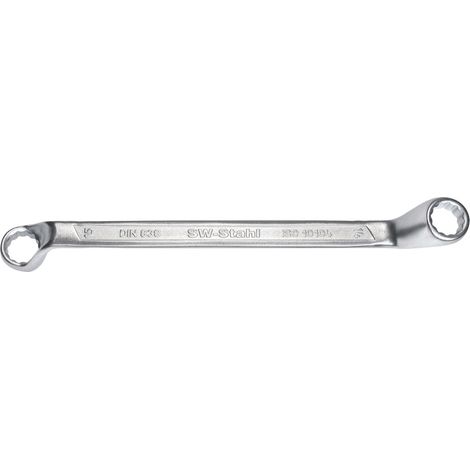 SW-Stahl 01223L Doppelringschlüssel 32 x 36 mm mit tief gekröpften Ringköpfen I Ringschraubenschlüssel I Doppel-Schraubenschlüssel I Ringschlüssel gekröpft (1/2)