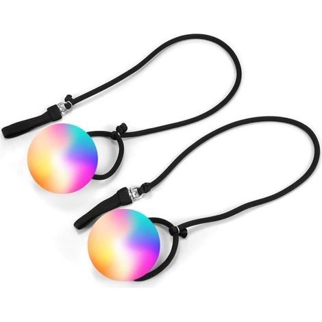 Balles POI LED - Non spécifié - 2 paires - Couleurs réglables - Accessoires de danse - Durable (1/4)