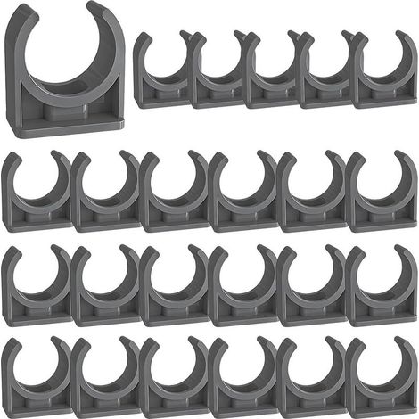 Set di 30 fascette stringitubo a forma di U per il fissaggio di tubi flessibili in acciaio inossidabile, plastica e gomma. (1/5)