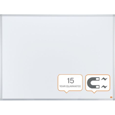 Nobo Essentials Pizarra Blanca Magnética Aluminio 120x90 cm