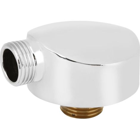 Raccord de sortie de flexible de douche rond en laiton G1/2 Accessoires de douche pour salle de bain (1/5)
