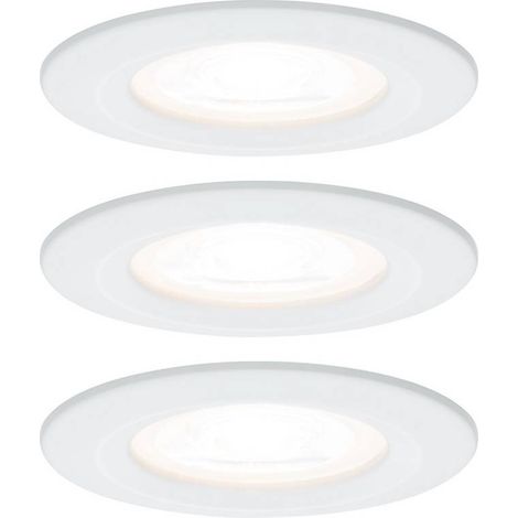 Paulmann Lampada da incasso per bagno Kit da 3 19.5 W Bianco opaco (1/2)