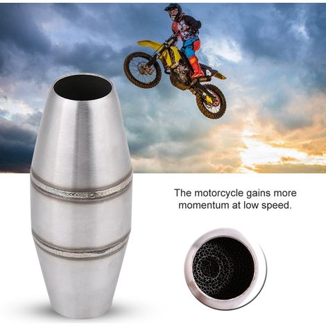 Pot d'échappement complet universel 35mm pour moto, silencieux tube inoxydable, accessoire tuning motocyclette (1/5)
