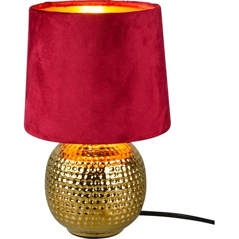 Lampada da Tavolo da Interno Attacco E14 in Ceramica Oro (1/3)