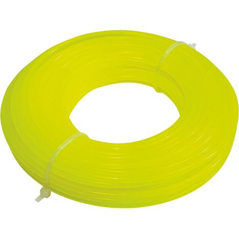 Globex filo quadrato per decespugliatore (bivalva) col. giallo mm. 3,0x50 mt. - Globex
