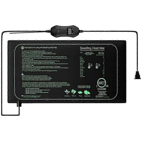 50W Seedling Heat Mat with Thermostat EU Plug SZBUM325 for Plant Germination (1/5)