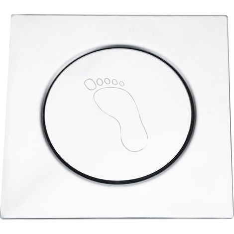 Drain de sol à pédale en acier inoxydable, pour salle de bain, toilettes, garage, sous-sol (2) (1/5)