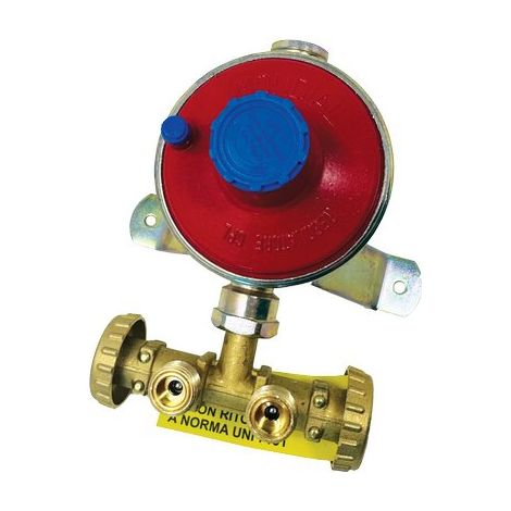 CENTRALINA MINI X 2 BOMBOLE GAS GPL  REGOLATORE BP KG/H 10 + STAFFA + TASSELLI