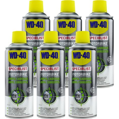 WD-40 Specialist Motorbike Pack 6 uds - Limpia Cadenas - Spray 400ml