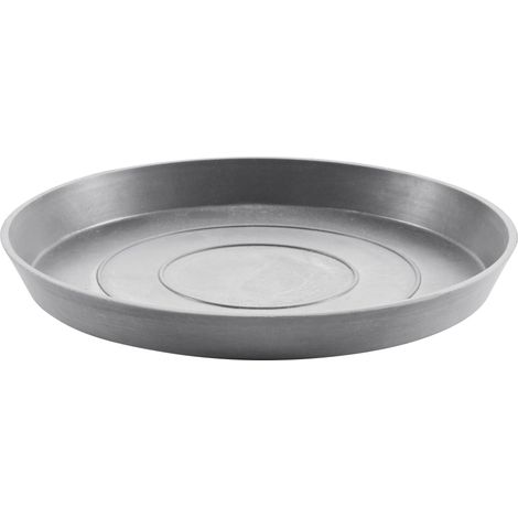 Ecopots Untersetzer rund 40 für Blumentopf - L 36,5 cm x B 36,5 cm x H 3,5 cm - Innen- und Außenbereich