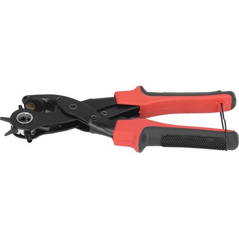 Set mit 6 verstellbaren Lederlochern, multifunktionaler Locher mit 4 Größen, ergonomisches Werkzeug für Gürtel und Bastelarbeiten (1/5)