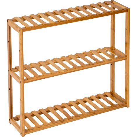 Étagère en Bambou 3 niveaux 60x15x54,5cm - (1/3)