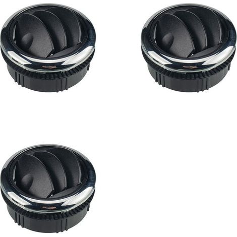 Adecuado para rejillas de ventilación de aire acondicionado de 3 botones y 75 mm (Φ 87/75/22 mm), aplicable a automóviles, barcos, autobuses y autocaravanas.