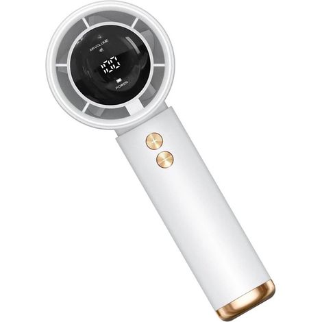 Ventilador eléctrico, ventilador de mano multifuncional, ventilador de refrigeración eficiente, adecuado para viajes, oficina y exteriores. (1/2)