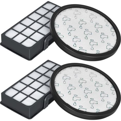 Enowelir Filtres HEPA de Rechange pour Aspirateurs Rowenta Modèle RO69XX Lot de 2 Pièces ZR006001 (1/4)