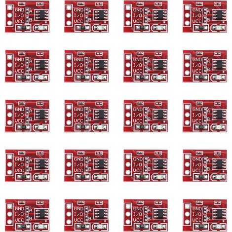 The Lord of the Tools 10pcs TTP223 Modulo Pulsante Touch Capacitivo Regolabile Auto-Blocco/Senza Blocco Scheda di Commutazione 2.5-5.5V Alimentazione CCL Sensore di Interruttore (1/5)