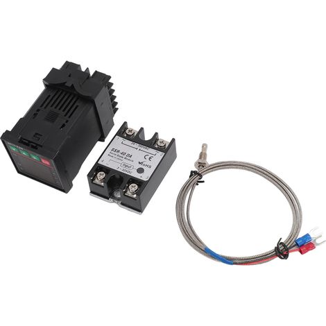 Eosnow REXC100 Thermostat 40DA SSR K Type Thermocouple ensemble affichage numérique Kit de contrôleur de température industriel (1/5)