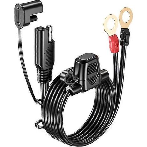 Connecteur de câble de charge pour moto, câble flexible PVC 18 AWG, 180 cm, adaptateur de batterie, accessoire de recharge moto électrique, fil de connexion robuste.