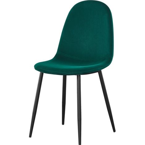 Sedie verdi design collezione BOYLD set di 4 sedie. Sedie da sala da pranzo o cucina.