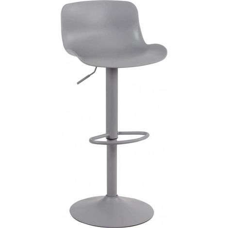 SGABELLO INNSBRUCK GREY SEDUTA POLIPROPILENE BASE IN METALLO 44X45X81/102H (1/5)