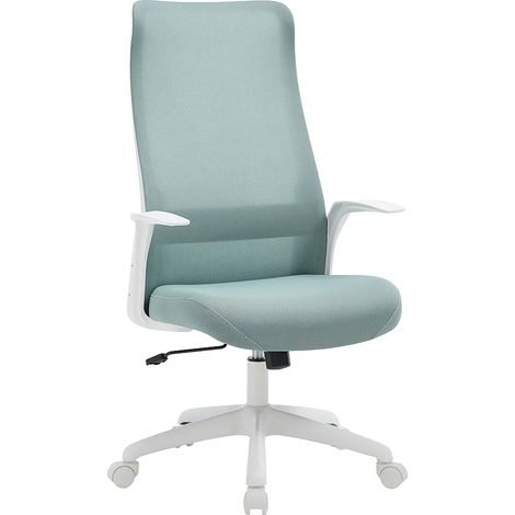 Poltrona da ufficio Tessuto Blu e bianco Altezza regolabile - LATYRA (1/5)