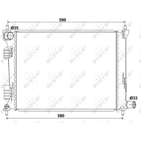 Radiateur, refroidissement du moteur NRF 53166 HYUNDAI 253101R000 253104L000
