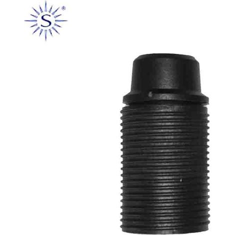Portalampada E14 Filettato Omologato Nero Solera 6584CRN