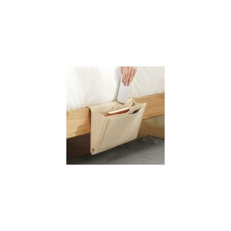 Aufbewahrungstaschen für Bettgestelle, Zeitschriftenhalter aus Filz, Sofataschen – Hängeaufbewahrungstaschen für Nachttische, seitliche Ösen für Sofas, Nachttischtaschen, Tasche – Crezuo