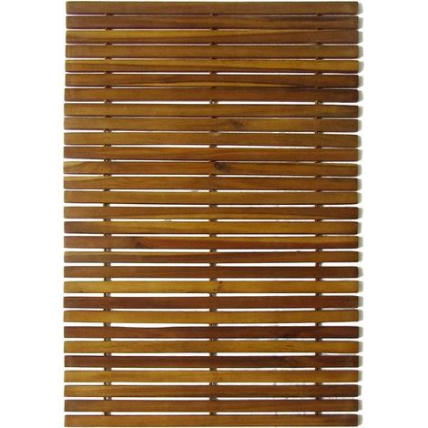 Maison Exclusive - Set 3 pz Stuoia per bagno in acacia 80 x 50 cm (1/4)