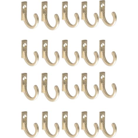 Mini Crochets Muraux Surface Lisse en Alliage de Zinc Jaune Lot de 20 Résistant aux Rayures Patères Murales Cuisine et Salle de Bain pour Garçon et Filles (1/5)